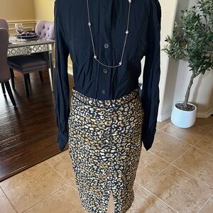 Leopard Print Skirt